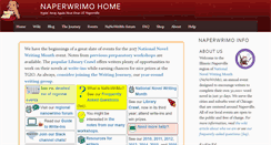 Desktop Screenshot of naperwrimo.org