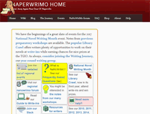 Tablet Screenshot of naperwrimo.org