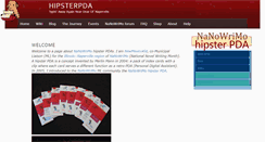 Desktop Screenshot of hipsterpda.naperwrimo.org