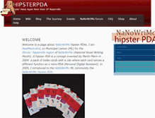 Tablet Screenshot of hipsterpda.naperwrimo.org